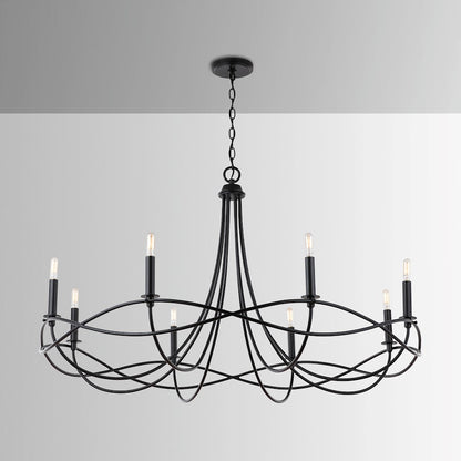 Sonnet Chandelier, Matte Black
