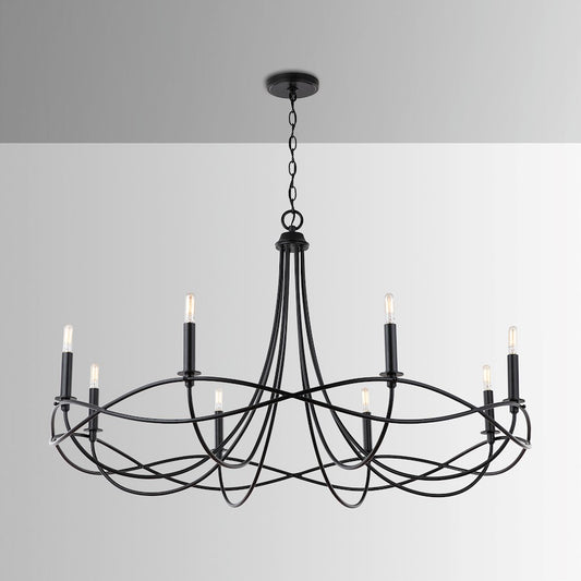Sonnet Chandelier, Matte Black