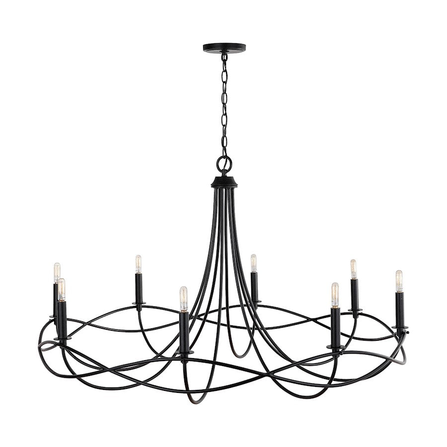 Sonnet Chandelier, Matte Black
