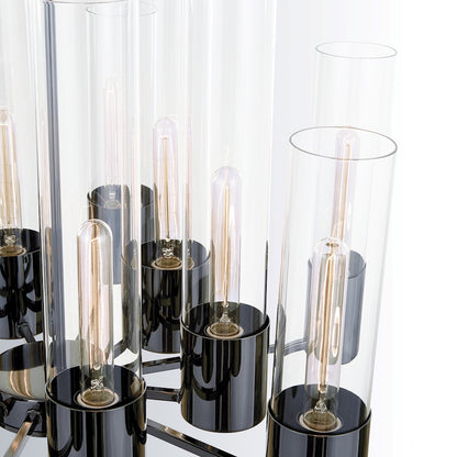 Logan Chandelier, Black Chrome