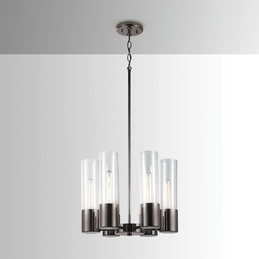 Logan Chandelier, Black Chrome