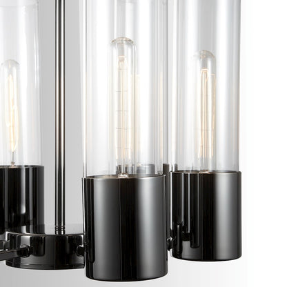 Logan Chandelier, Black Chrome