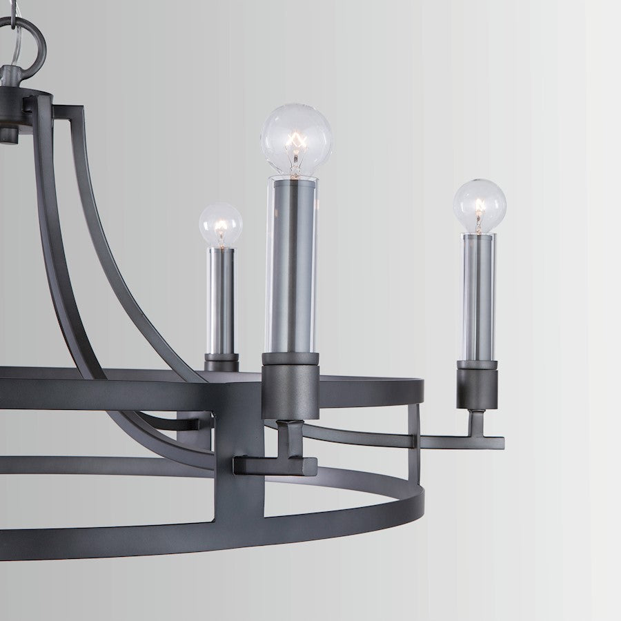 Lathem Chandelier, Midnight Grey