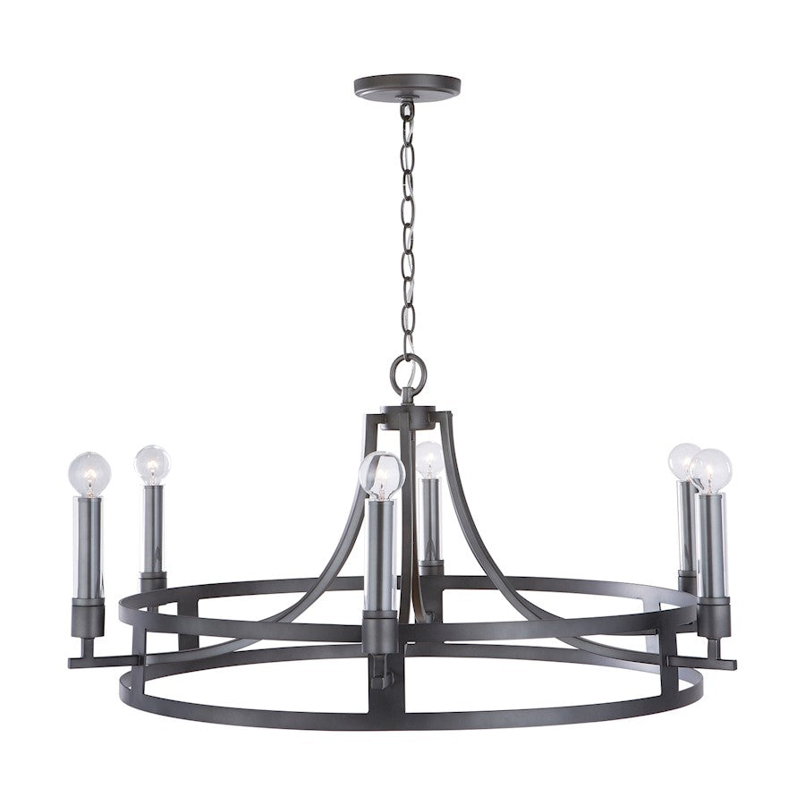 Lathem Chandelier, Midnight Grey