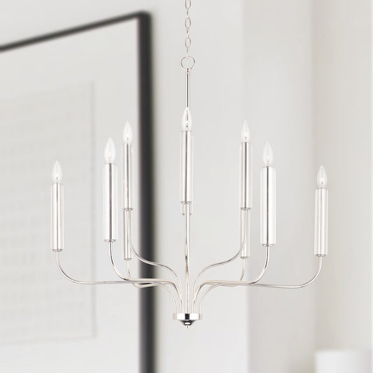 Della Chandelier, Polished Nickel