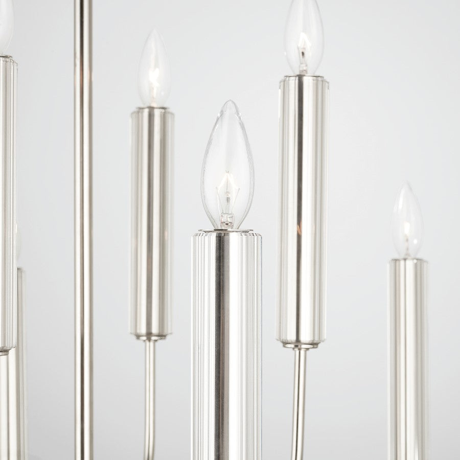 Della Chandelier, Polished Nickel