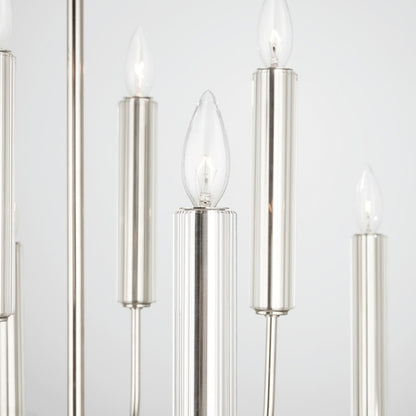 Della Chandelier, Polished Nickel
