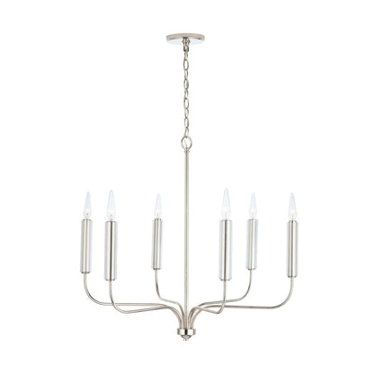 Della Chandelier, Polished Nickel