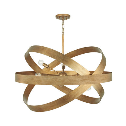 6 Light Chandelier, Mystic Luster