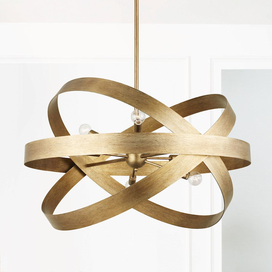 6 Light Chandelier, Mystic Luster