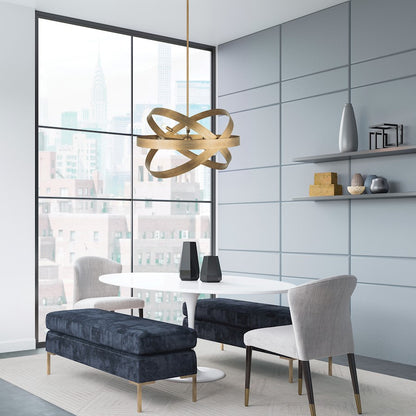 6 Light Chandelier, Mystic Luster