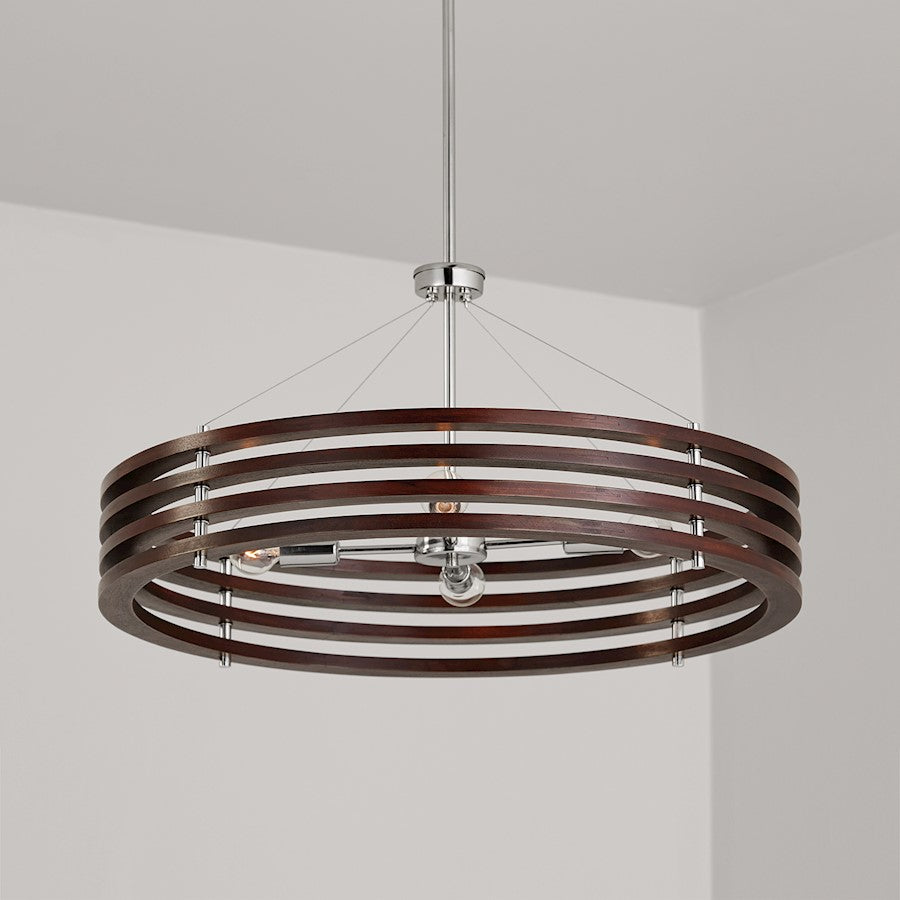 Chandelier, Dark Wood