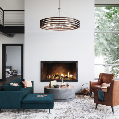 Chandelier, Dark Wood
