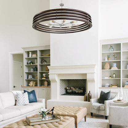 Chandelier, Dark Wood