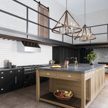 Hugo Chandelier, Grey Wash Matte Nickel