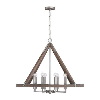 Hugo Chandelier, Grey Wash Matte Nickel
