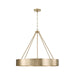 Capital Lighting Weller 4Lt Chandelier, Matte Brass/ - 453041MA