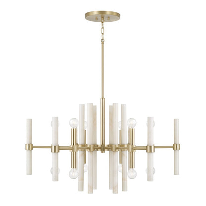 Capital Lighting Marlow 12 Light Chandelier, Matte Brass - 458001MA