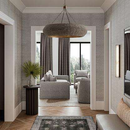 Capital Lighting Morada 8Lt Chandelier, Aegean Grey and Dark Brass
