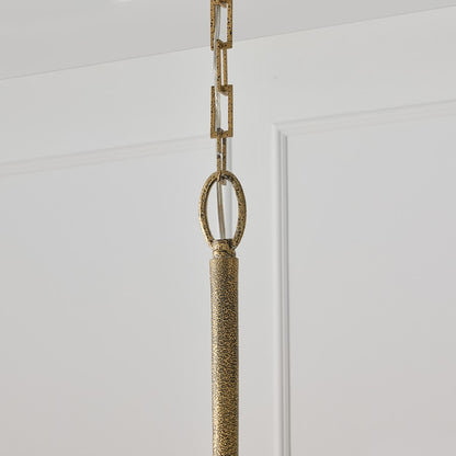 Capital Lighting Savari 6 Light Chandelier, Artisan Gold