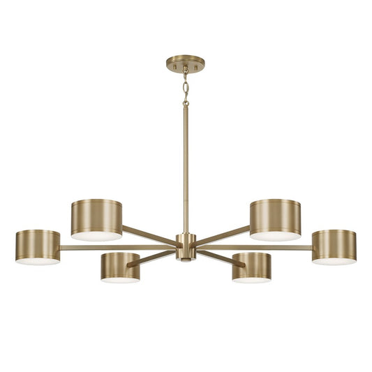 Capital Lighting Henley 12 Light Chandelier, Aged Brass - 460901AD