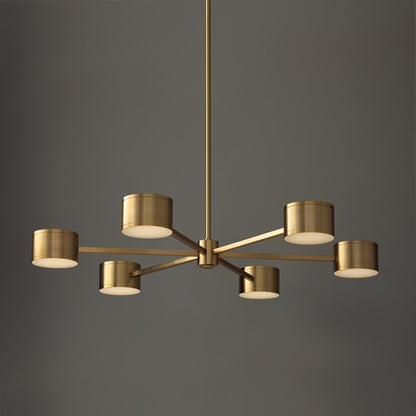 Capital Lighting Henley 12 Light Chandelier, Aged Brass