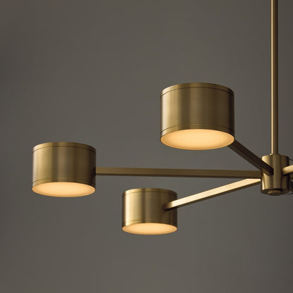 Capital Lighting Henley 12 Light Chandelier, Aged Brass