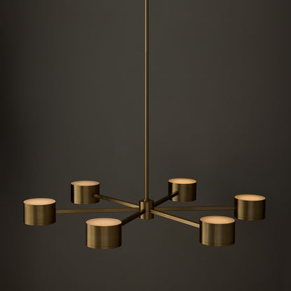 Capital Lighting Henley 12 Light Chandelier, Aged Brass