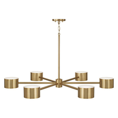 Capital Lighting Henley 12 Light Chandelier, Aged Brass