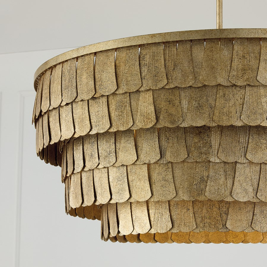 Capital Lighting Arden 6 Light Chandelier, Ancestral Gold