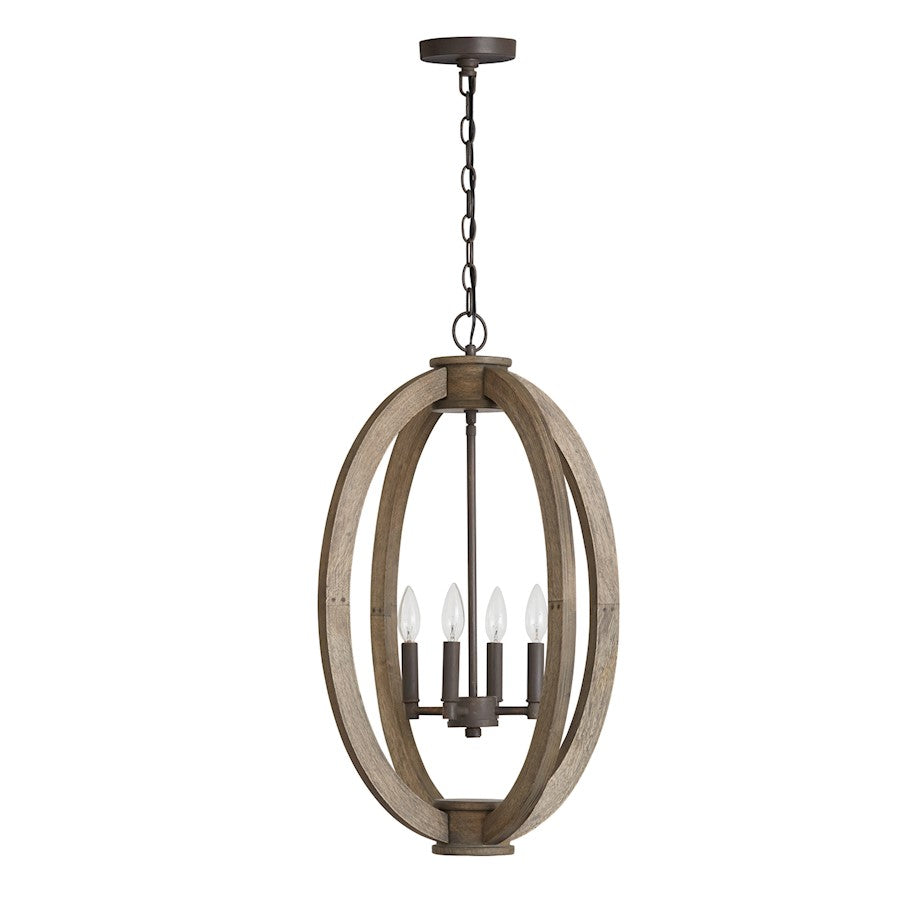Capital Lighting 4 Light Foyer, Nordic Grey