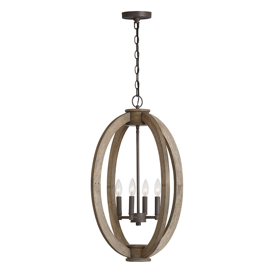 Capital Lighting 4 Light Foyer, Nordic Grey
