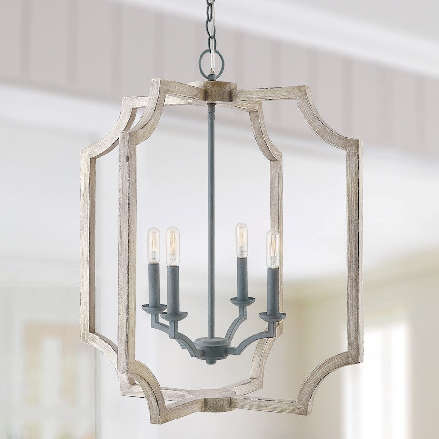 Capital Lighting 4 Light Foyer, Sea Salt