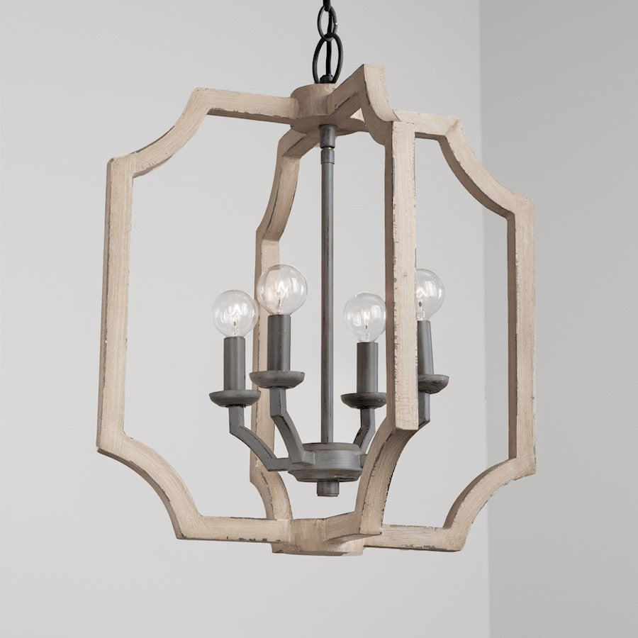 Capital Lighting 4 Light Foyer, Sea Salt