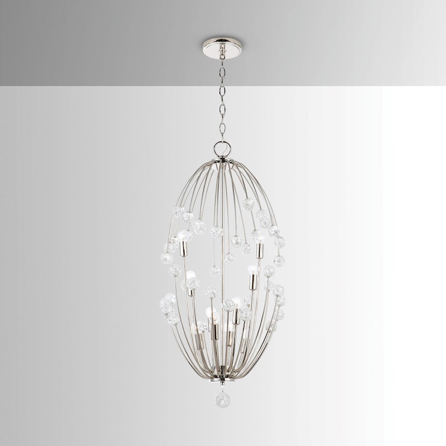 Capital Lighting Audra 10 Light Foyer, Polished Nickel