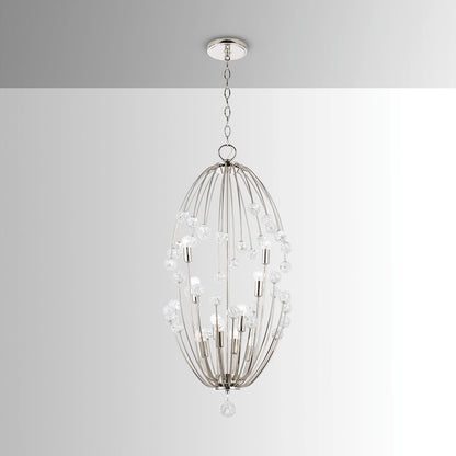 Capital Lighting Audra 10 Light Foyer, Polished Nickel