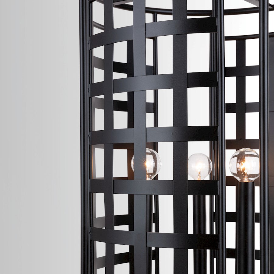 Capital Lighting Garrison 4 Light Foyer, Matte Black