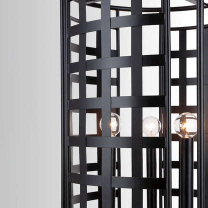 Capital Lighting Garrison 4 Light Foyer, Matte Black