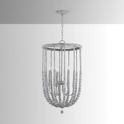 Capital Lighting 6 Light 32" Foyer, Mystic Sand