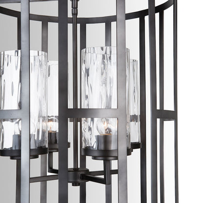 Capital Lighting Lathem 4 Light Foyer, Midnight Grey