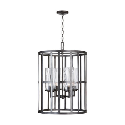 Capital Lighting Lathem 4 Light Foyer, Midnight Grey