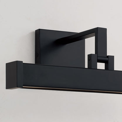 Capital Lighting Cortland 1 Light Sconce, Matte Black