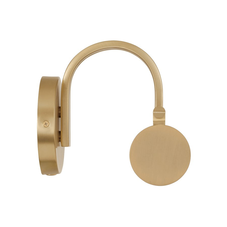 Capital Lighting Morgan 1 Light Sconce, Matte Brass