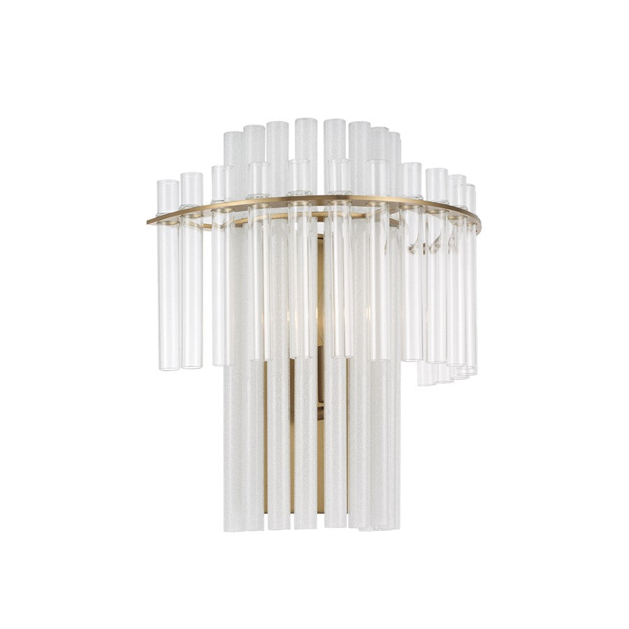 Capital Lighting Blair 1 Light Sconce, Aged Brass - 658711AD