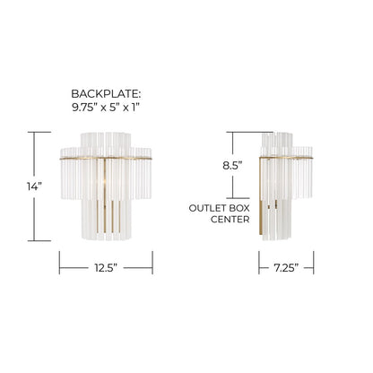 Capital Lighting Blair 1 Light Sconce, Aged Brass
