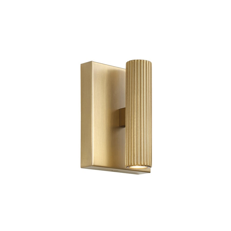 Capital Lighting Ian 2 Light 6" Sconce, Aged Brass - 659021AD