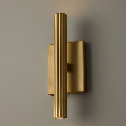 Capital Lighting Ian 2 Light 12" Sconce, Aged Brass