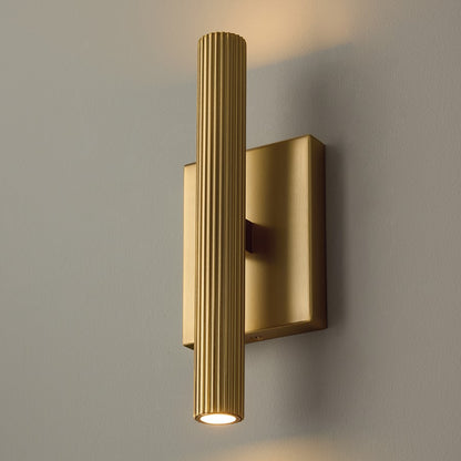 Capital Lighting Ian 2 Light 12" Sconce, Aged Brass
