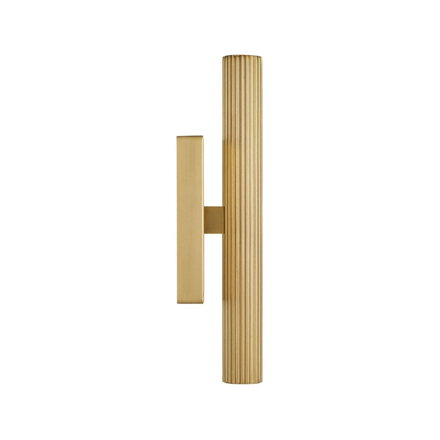 Capital Lighting Ian 2 Light 12" Sconce, Aged Brass