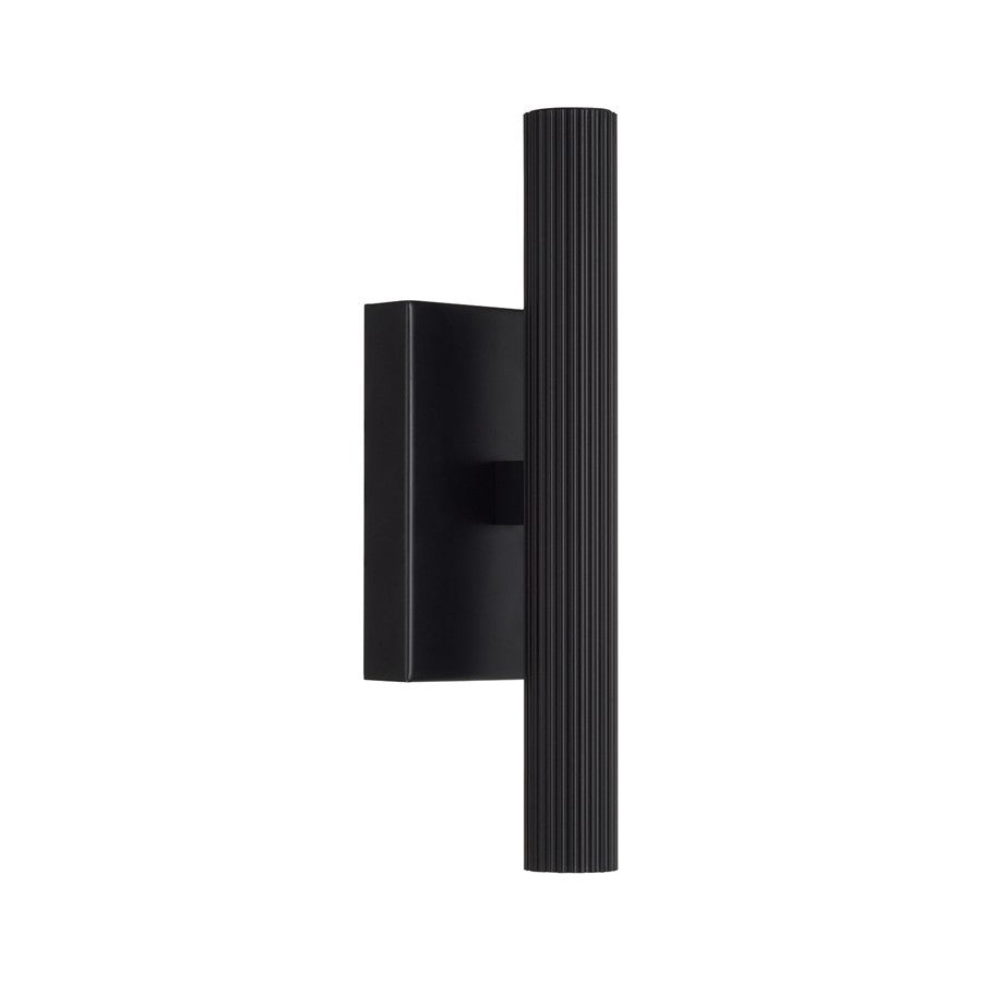 Capital Lighting Ian 2 Light 12" Sconce, Matte Black